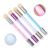 1Pc Dual-ended Nail Art Gradient Brush Nail Art Transfer Stamping Blooming Pen for Salon Home Detachable Replaceable
