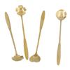 4Pcs Multi-color Coffee Mixing Spoon Rustless Steel Dessert Spoon Beverage Stirrer  Afternoon Tea