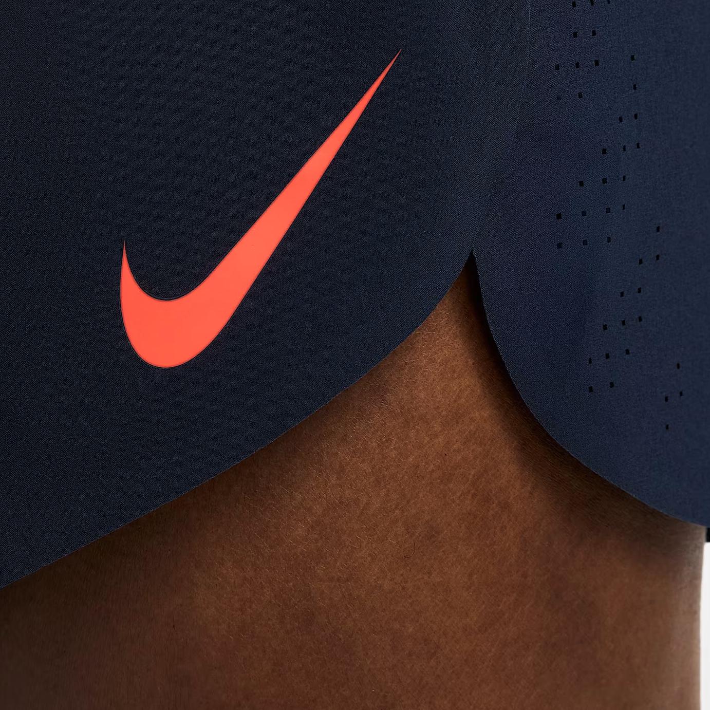 

Nike Logo Print Comfortable Breathable Elastic Waist Sports Shorts Men shorts Black Blue FN3349-451 L