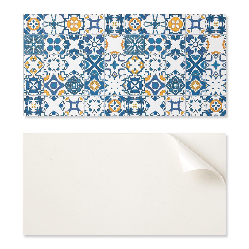 Dekoracyjny Panel Winylowy Samoprzylepny - Do Przedpokoju 100X50 Cm Wzory Mozaikowe W Układzie