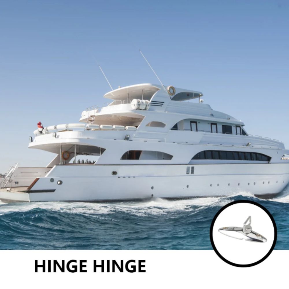 Solid 316 Stainless Steel Marine Top Hardware Quick Release Hinges  Marine Environment