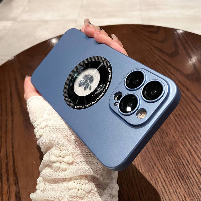 Magnetyczne etui do ładowania bezprzewodowego na telefon iPhone 14 13 12 Pro Max 14 Plus 14 Pro Max Wstrząsoodporny ochraniacz obiektywu aparatu Twarda obudowa