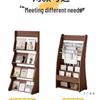 Floor-Standing Bookshelf & Magazine Display Rack
