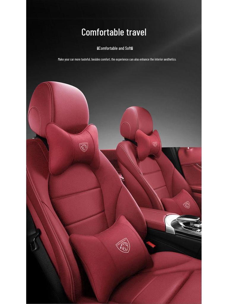 Peugeot 408, 4008, 2008, 508L Headrest, Lumbar Support Cushions, Neck Pillows, & Interior Emblems.