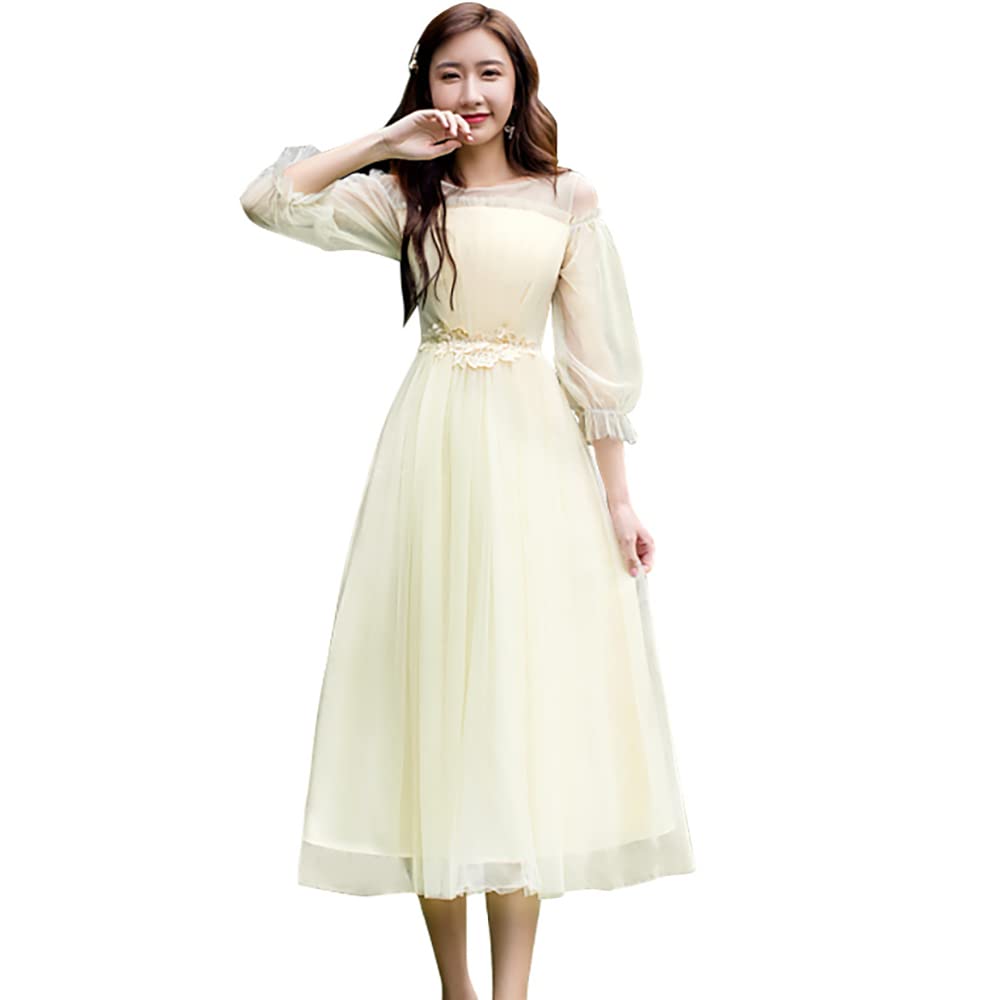 FEISEDY Party Wedding Lace Long Dress with for Graduation and B8013 Dress, Dress, Sleeves, Parties, Recitals, Concerts,