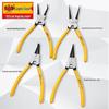 Eagle Ring Pliers Set: Internal/External, Straight/Bent, Dual-Purpose, Multi-Function Spring Retaining Pliers