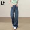 Izzue It Women's Vintage Wash Wide-Leg Jeans