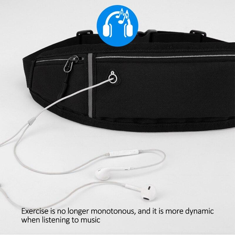 Breathable Running Waist Bag Sports Belt Pouch Mobile Phone Case Men Women Hidden Pouch Gym Belt Pack