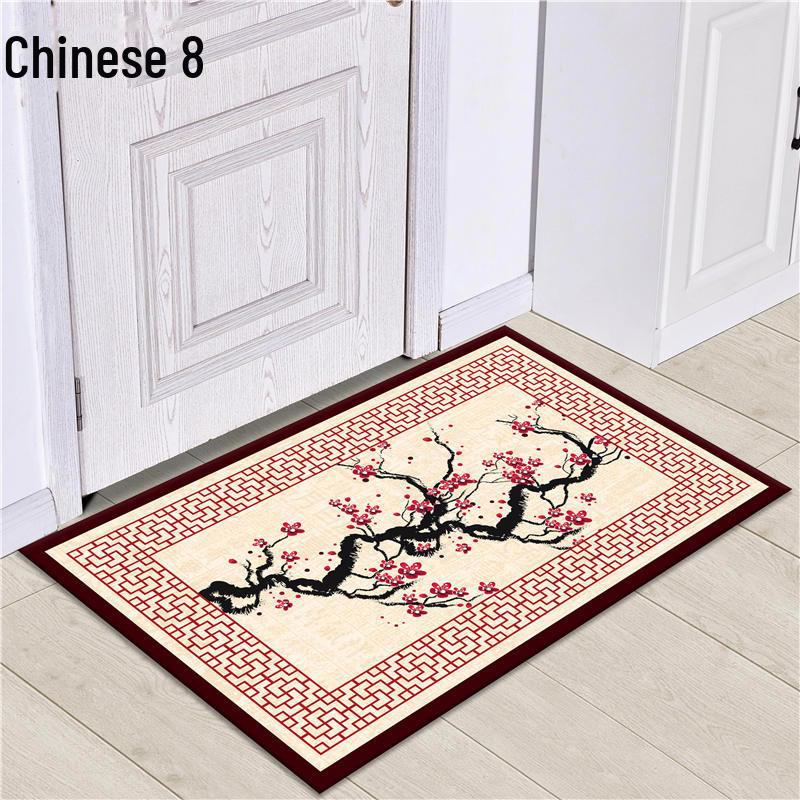 Fußmatte im chinesischen Stil für Veranda & Wohnzimmer: Fußmatte, Schlafzimmer Bettvorleger, Badezimmer Bodenmatte