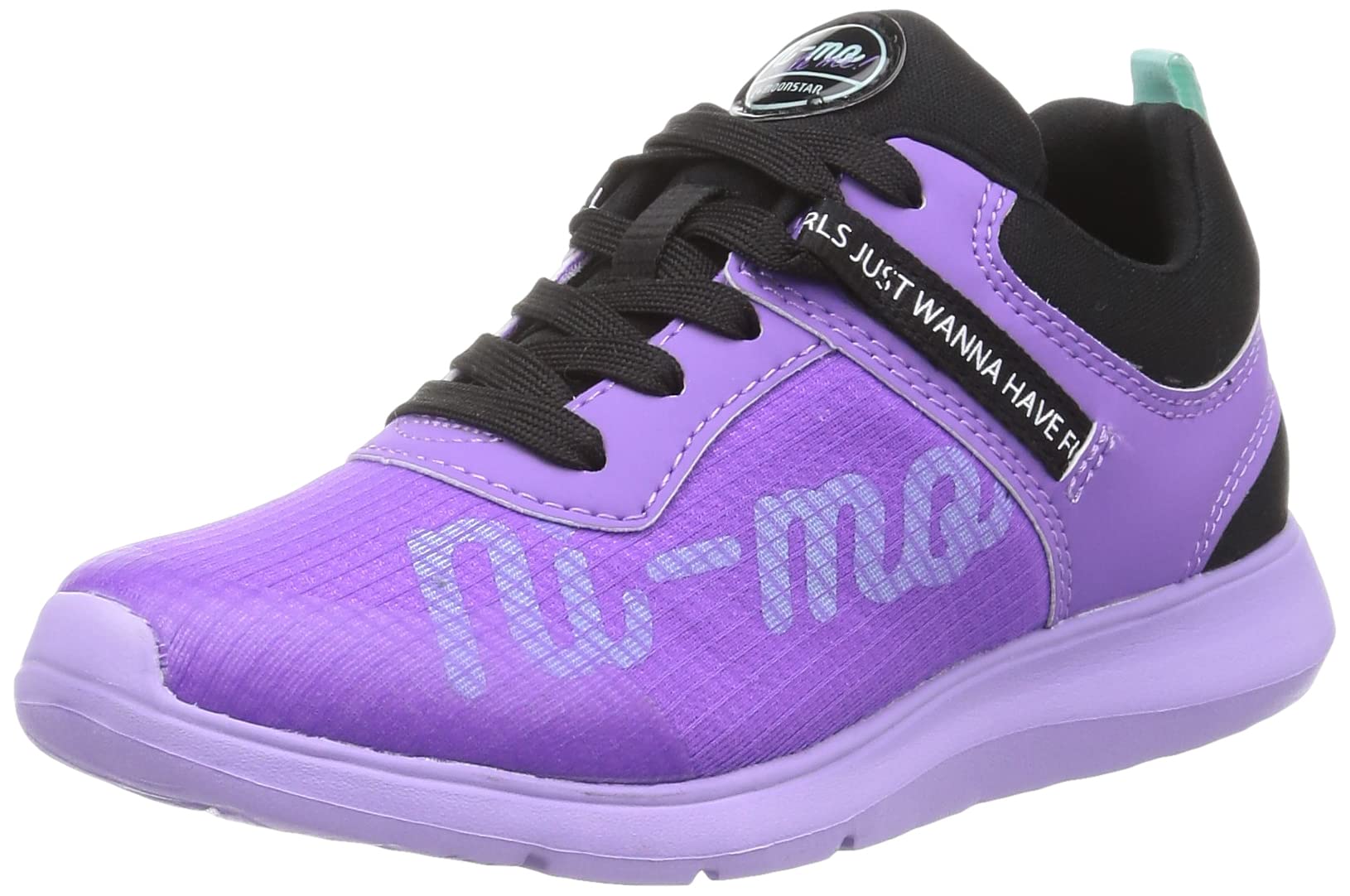 

Moonstar NM J053 Athletic Sizes 2E Girls Sneakers, Lace-Up Shoes, 19cm-24.5cm, Purple, 21.0cm, фиолетовый