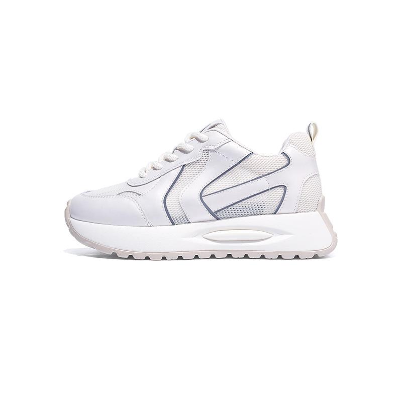 

Summer mesh breathable Forrest Gump shoes women s 2025 new versatile platform dad shoes thin casual running sneakers 40 белый