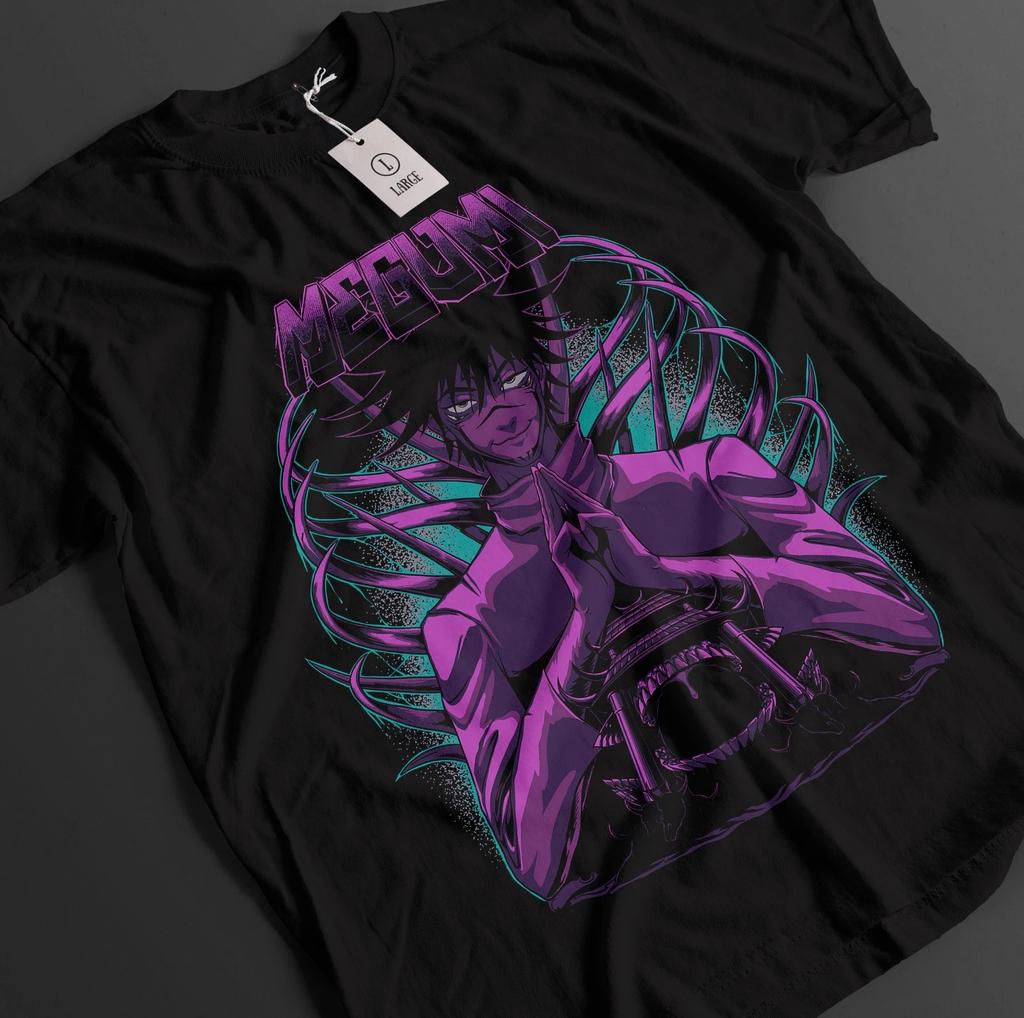 Jujutsu Kaisen Shirt Sukuna Megumi T-Shirt Gojo Toji Tshirt JJK Anime Unisex Tee