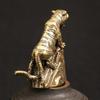 Das Chinesische Tierkreiszeichen Massivmessing Tiger Tier Kleines Ornament Mini Original Tiger Heimdeko Ornament