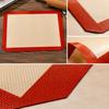 Baking Mat 40x60cm Non-Stick Silicone Sheet with Red Border for Oven Trays, Cookies, Bread, Cake Rolls and Vegetables