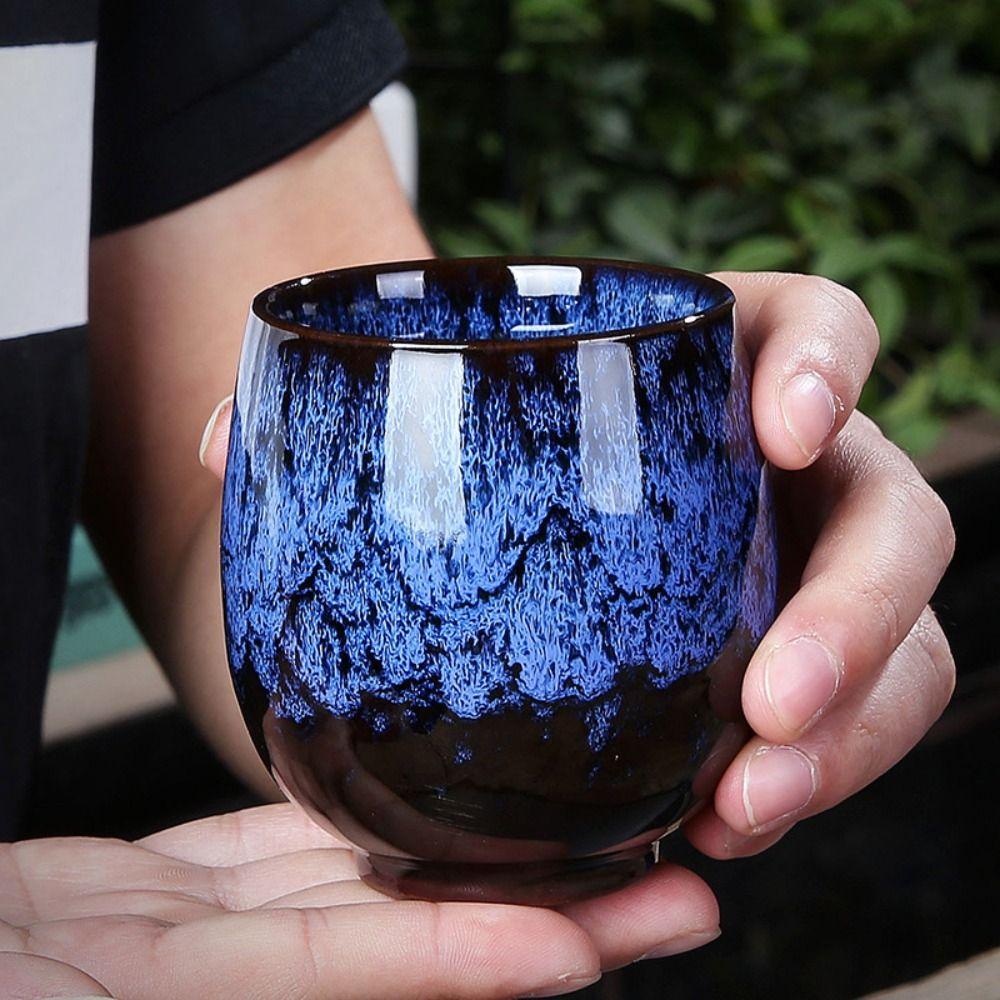 Creative Kung Fu Ceramic Teacup Drinkware Kiln Transformation Tea Bowl Porcelain Japanese Style Water Cup