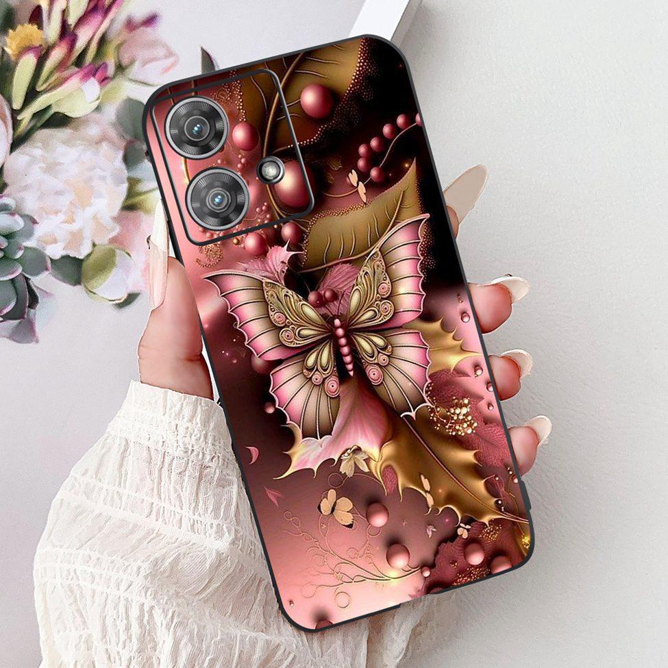 For Motorola Edge 40 Neo Case XT2307-1 Fashion Luxury Cute Cartoon Silicone Shockproof Bumper For Motorola Edge 40Neo Back Cover