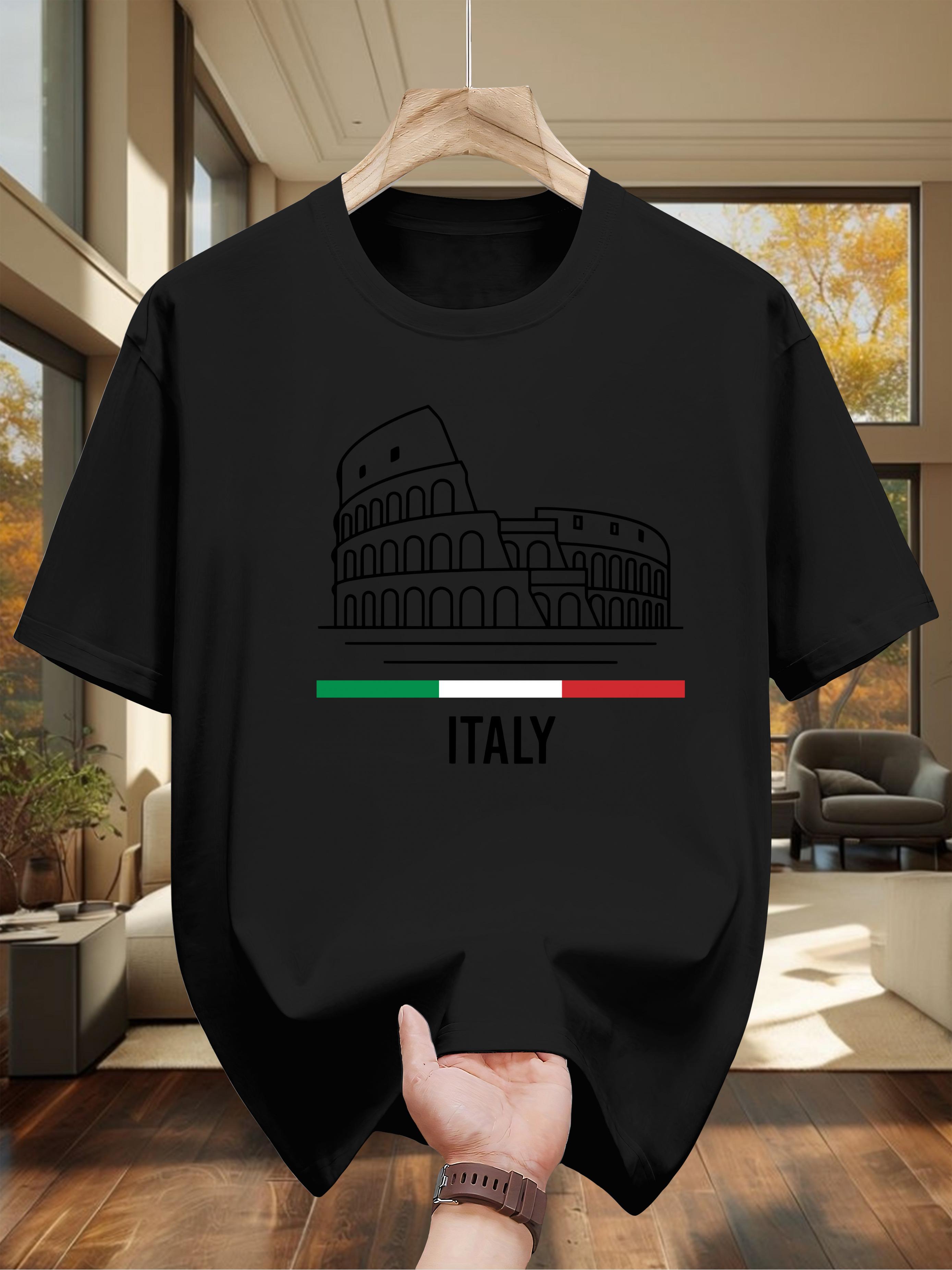 T-shirt - Italian Flag & Colosseum Graphic XL