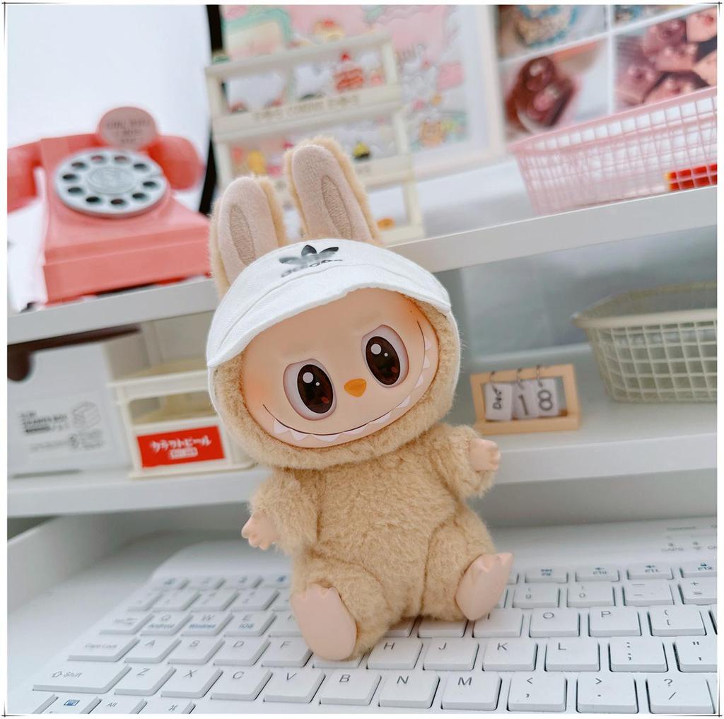 17cm Labubu Doll Vinyl Keychain: First & Second Gen Blind Box Clothes Collection