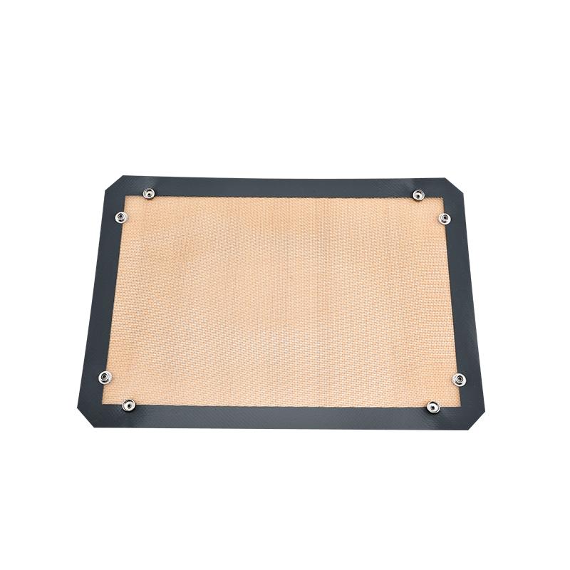 Tapis de cuisson en silicone avec bouton Anti-adhésif Réutilisable Résistant à la chaleur Tapis à pâtisserie Étanche Plaque à biscuits pour la cuisson au four Fournitures 1