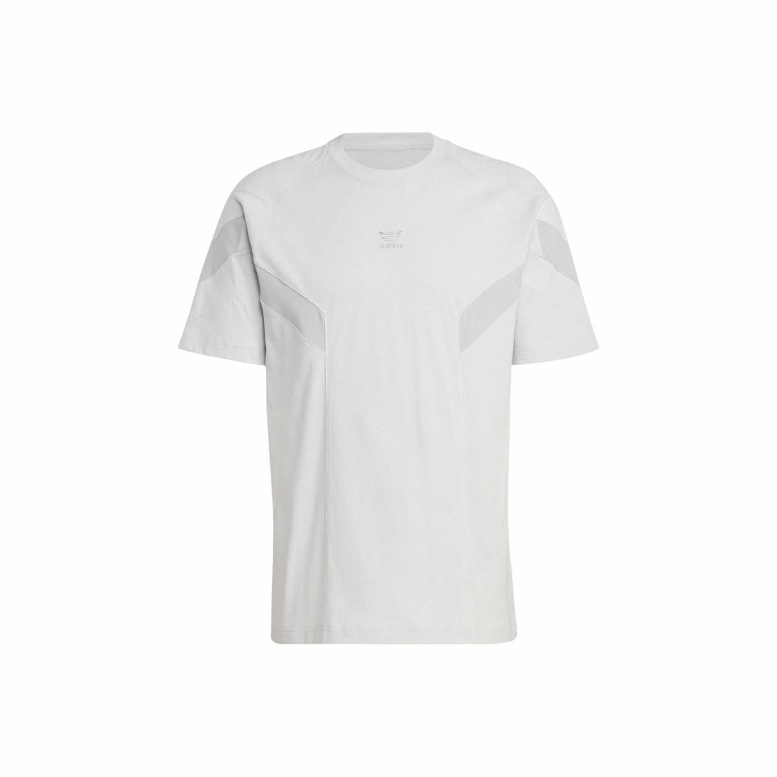 adidas Originals Crew Neck Loose Fit Sports T-Shirt for Men, Light Gray XS