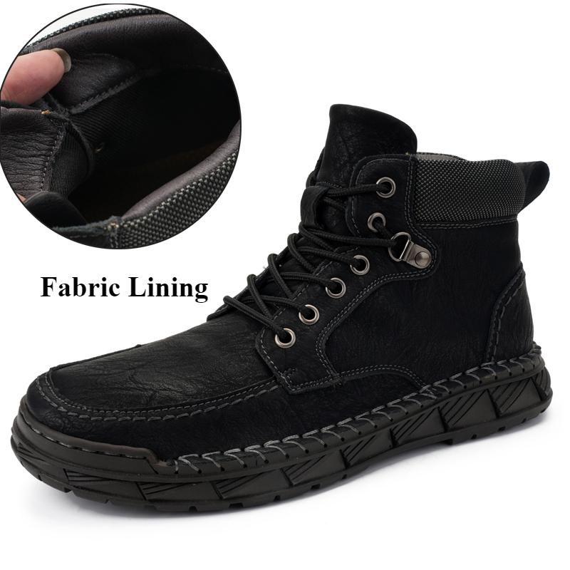 

Большие размеры 39-48 Мужские кожаные туфли Высокие балетки Кроссовки для отдыха на открытом воздухе Дышащая мужская повседневная обувь 45