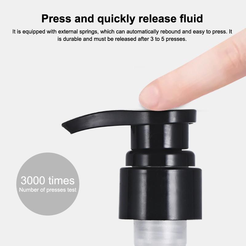 PP Soap Pump Dispenser, Round Push-Type with 28mm Thread, for Bath Bottles and Lotion Tubes