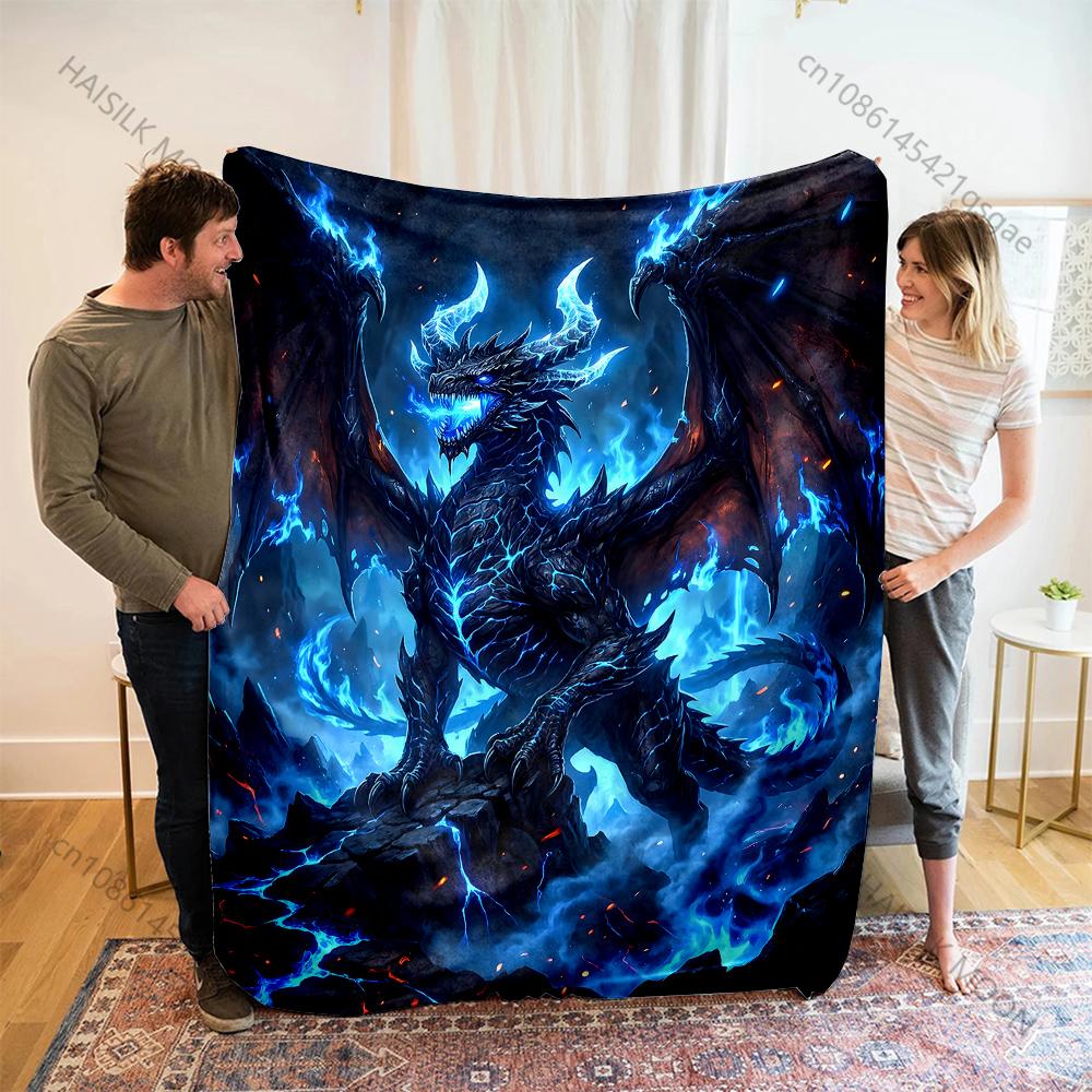 Dreadlocked Singer Guitar Onstage Monochrome Print Blanket Flannel Material Soft Warm for All Seasons Home Camping Picnics RV