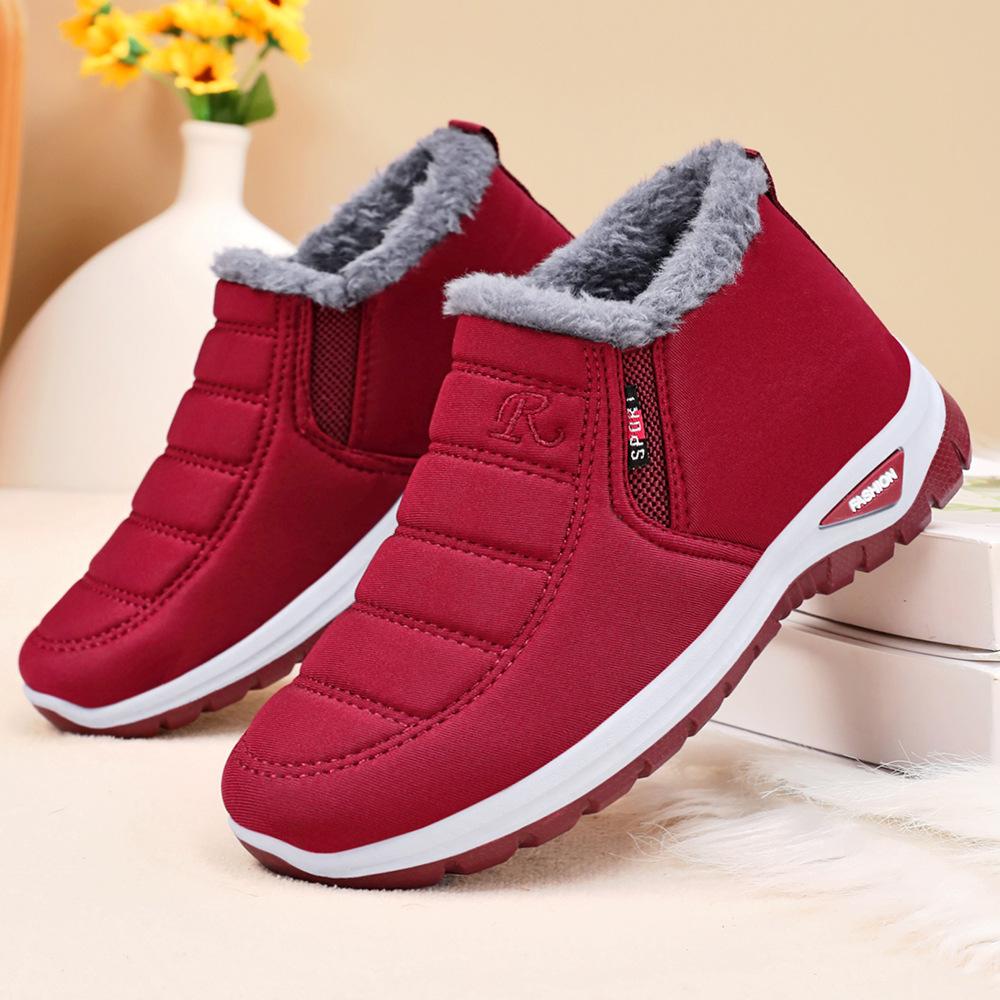 Cotton shoes winter female couple warm women's boots snow boots piled thickened short boots thick-soled cotton boots