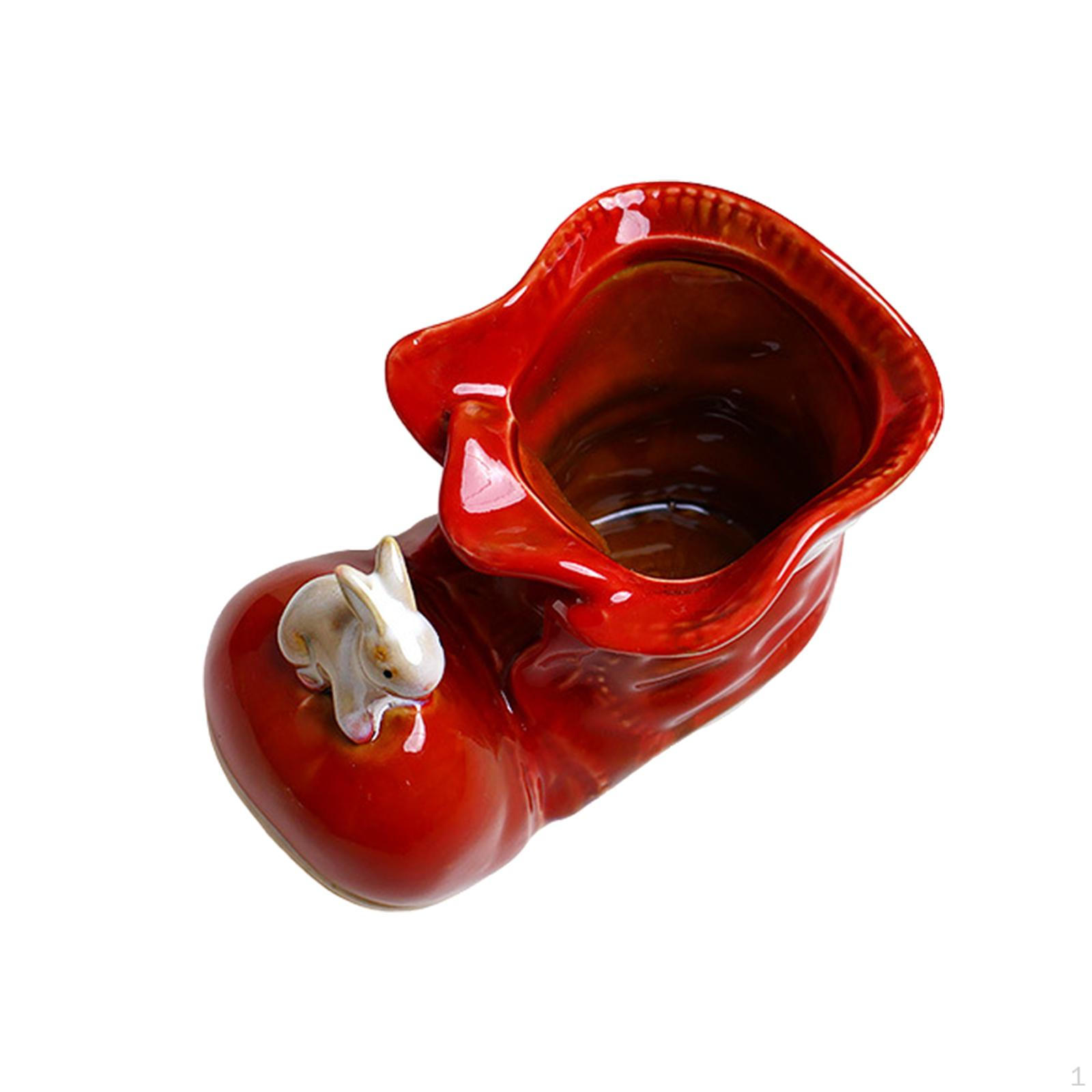 

Шикарная ручка и кисть для хранения на столе Rabbit Red