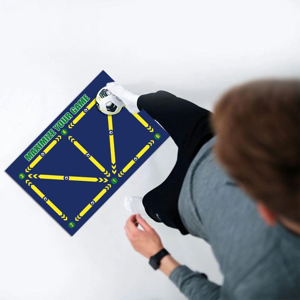 Enhance Ball Control Skills Soccer Training Mat Rubber Non Slip Exercise Mat