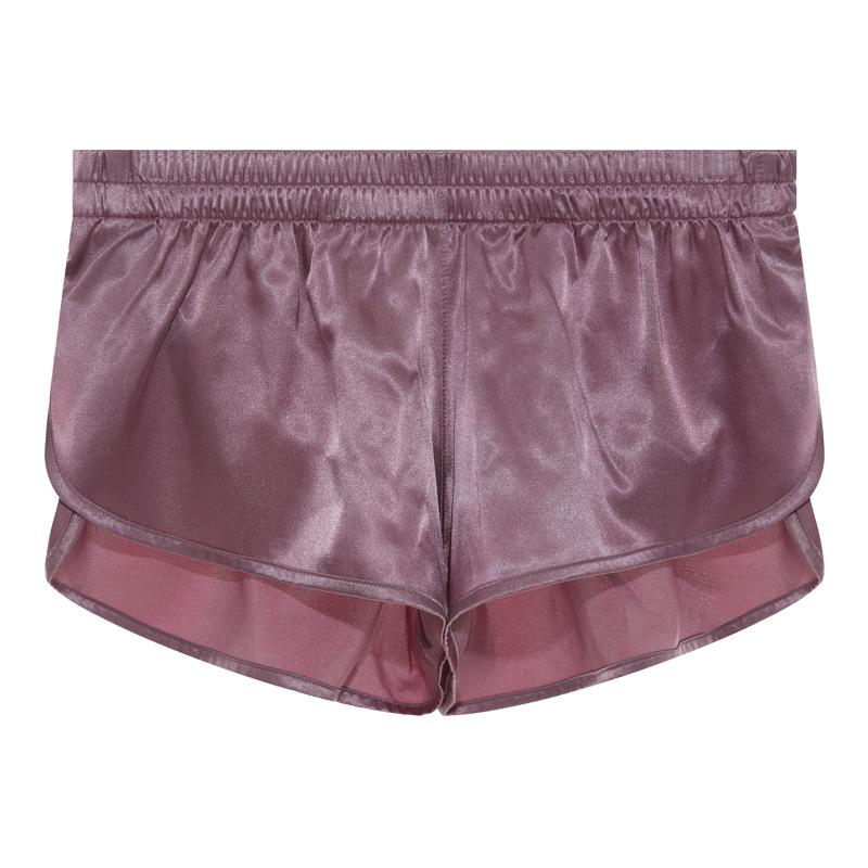 Men's Solid Color Ruffled Briefs Sexy Front Slit Briefs Thin Fashion Breathable Intimate Underwear
