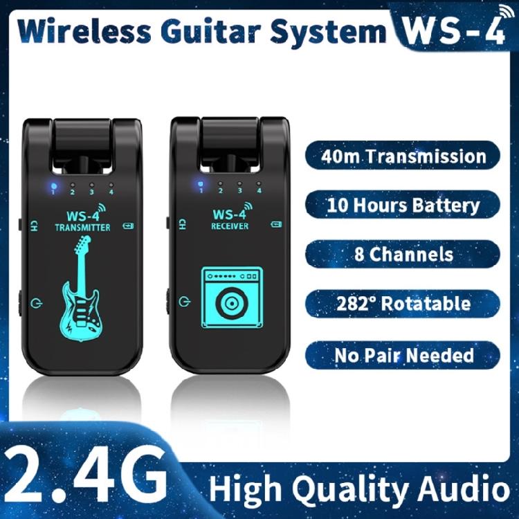 Wireless Guitar Transmitters Receiver 2.4GHz Wireless Guitar System for Guitar
