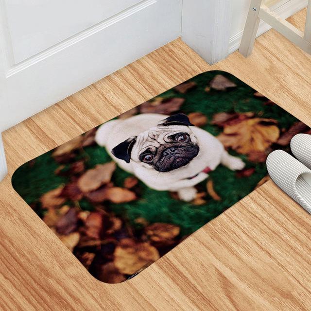 Dinosaur Pattern Wolf Pattern Floor Mat Bathroom Door Mat SofaPet Mat Corridor Balcony Non -Slip Decorative Carpet
