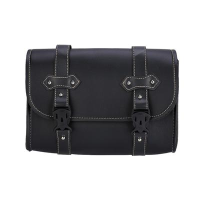 Motorcycle Tool Bag Saddlebag Durable Faux Leather Retro Container Holder for Honda