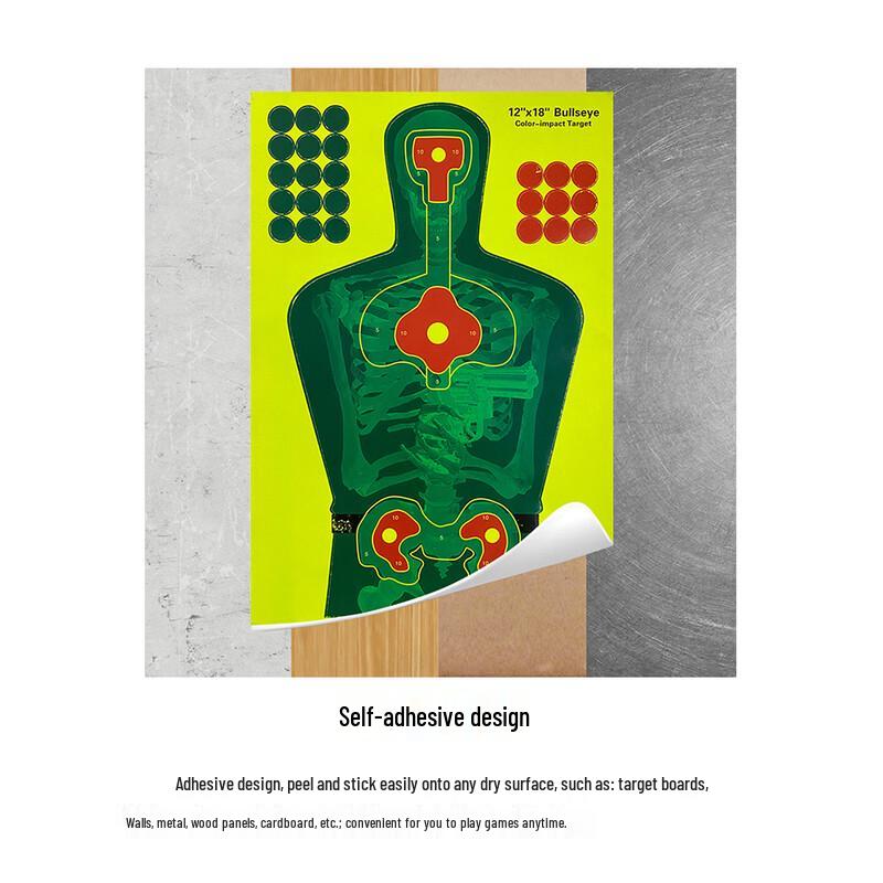 Fluorescent Hard Plastic Target Stickers