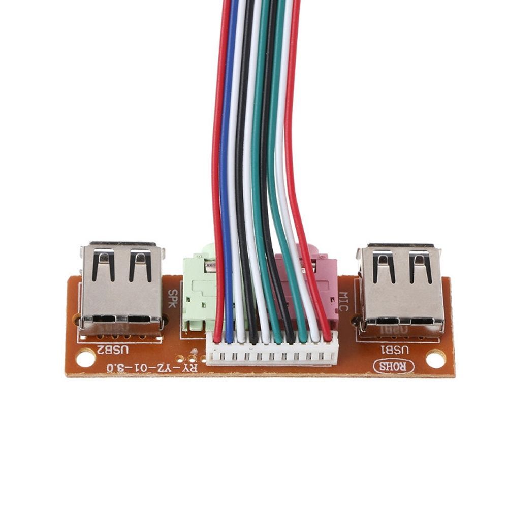 Cable 2 Audio Jacks Computer Case Panel Audio Jacks Port Front Panel Motherboard Expansion Card