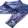 Men Casual Shirt Lapel Long Sleeve Single Breasted Shirt Tops Solid Color Loose Fit Twill Glossy Tops Daily Wear