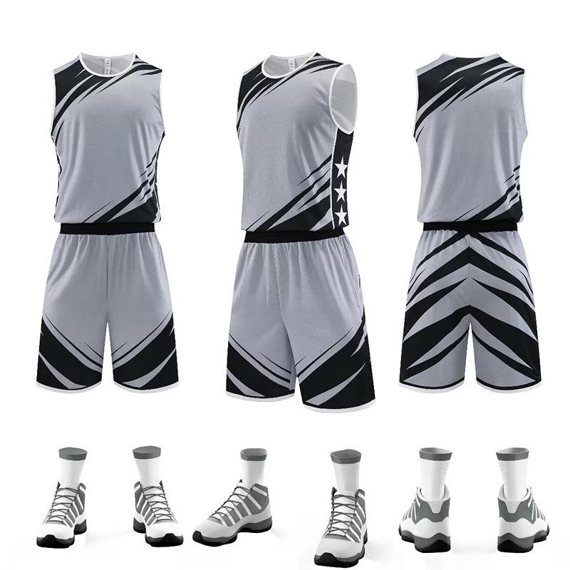 Uniforme de Treino de Basquete para Adulto e Jovem - Camisa de Secagem Rápida com Estampa Personalizada para Competições de Equipe