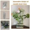 Book Vase Acrylic Book Vase Desktop Vase Bookcase Decoration Aquatic Table Vase Flower Home Decoration Flower Arrangement