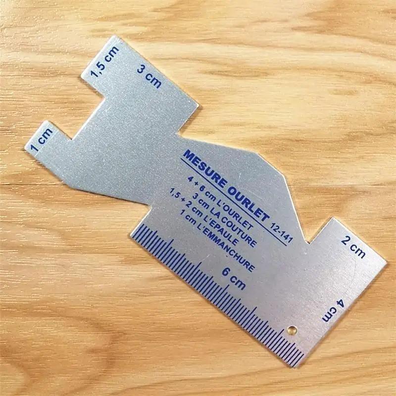 

2 шт. маркер для ткани портновский мел и металлический швейный измерительный прибор линейки для квилтинга аксессуары для рукоделия