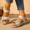 Plus Size Casual Sandals for Women 2025 Summer New Arrivals Fashionable Outdoor Thick-Soled Sandals for Women