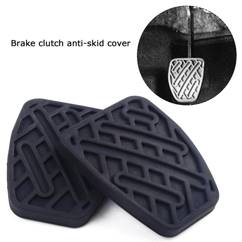1 Pair Clutch Brake Pedal Rubber Pad Fit for QashqaiJ10 J11  Sport 46531JD00A Auto Brake Clutch Pedal Cover