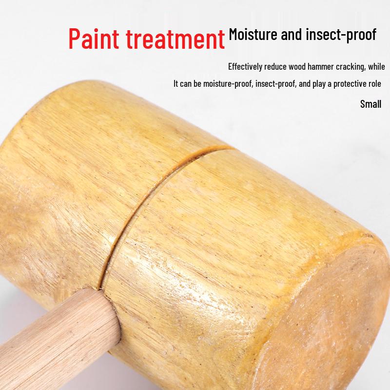 Solid Wood Mallet - 7 Cm Industrial Wooden Hammer