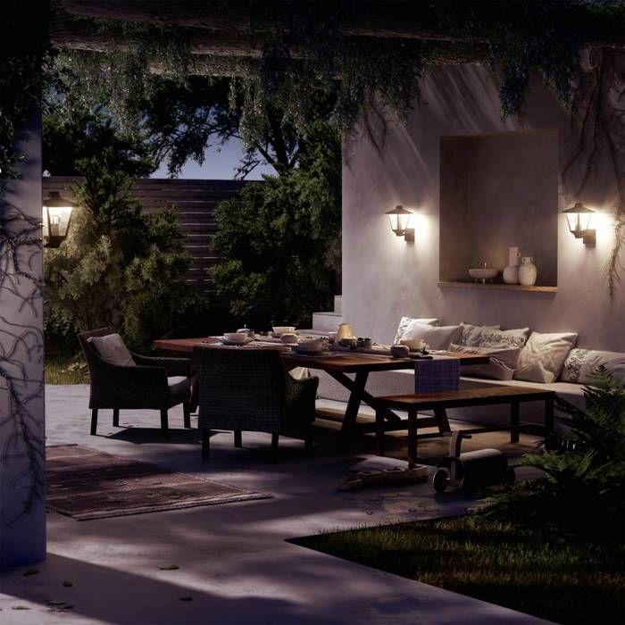 Philips LED Kinno 929004141301 Applique Extérieure E27 Noir