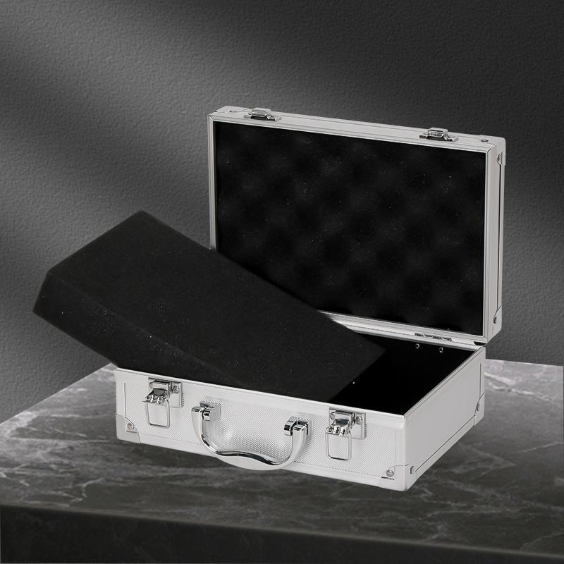 Portable Aluminum Tool Box  Case Portable Equipment Toolbox Organizer Shockproof Safety Instrument Tool Case Suitcase
