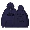 Oversized Hooded Sweatshirt With Graphic Print Teens Unisex Loose Fit Winter Streetwear