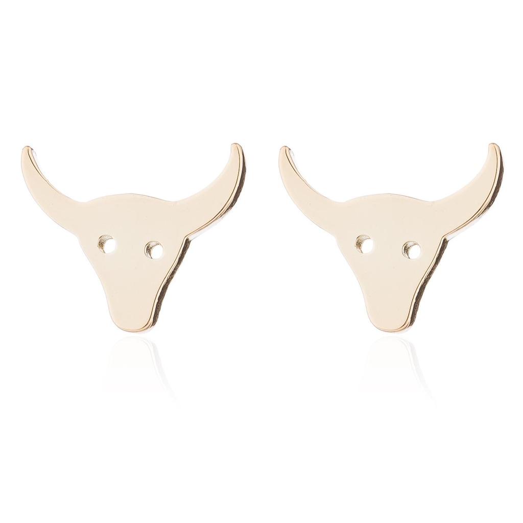 Personalized Zodiac Bull Head Cartilage Earrings for Women - Year of the Ox Birthday Gift, In Stock