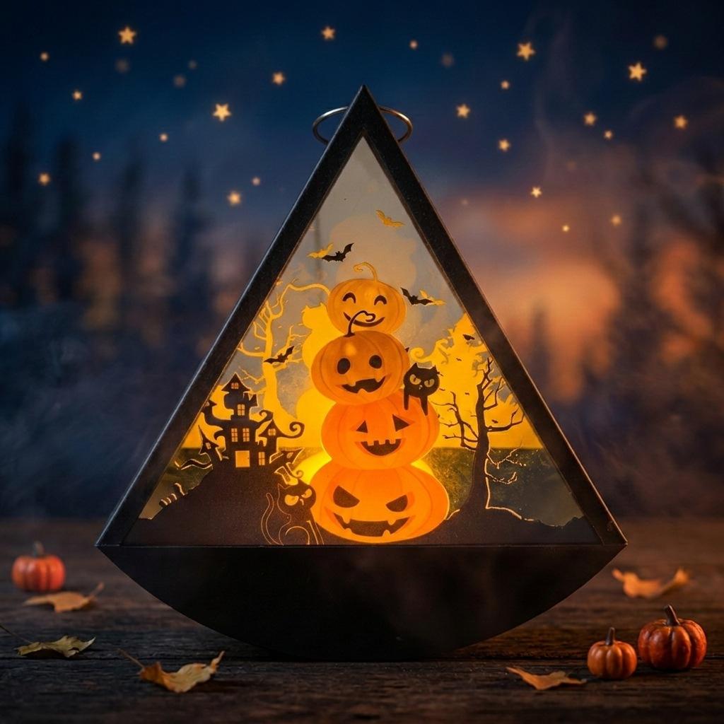 Halloween Decorations, Candle Lights, Portable Wind Lanterns, Pumpkin Lights, Holiday Party Decorations, Halloween Ornaments