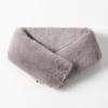 Gray Magnetic Fur Scarf  Canvas Bag Gift   Lalaf172 