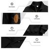 Men's Half-Zip Hoodie Long Sleeve Loose Fit Sweatshirt Pullover with Double Stitching and Paneled Design